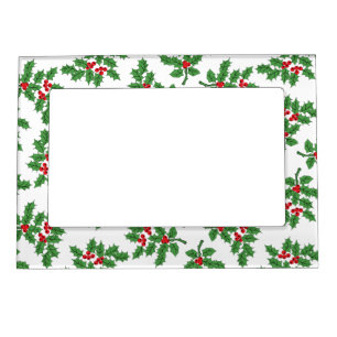 Holly Berries Magnetic Frame