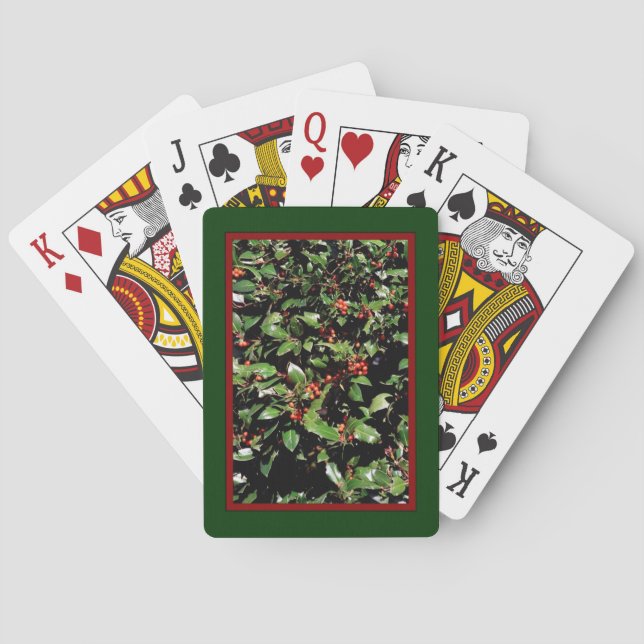 Holly & Berries Playing Cards (Back)