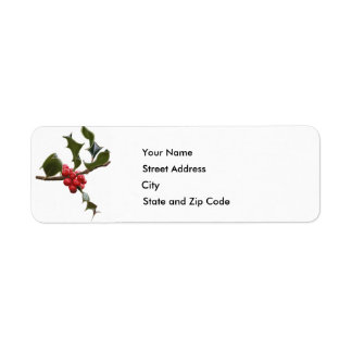 Holly Berries Return Address Label
