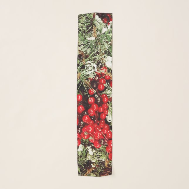 Holly Berries Scarf (Front)