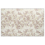 Holly berries seamless design fabric