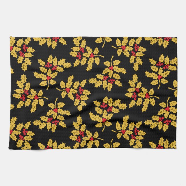 Holly Berries Towel (Horizontal)
