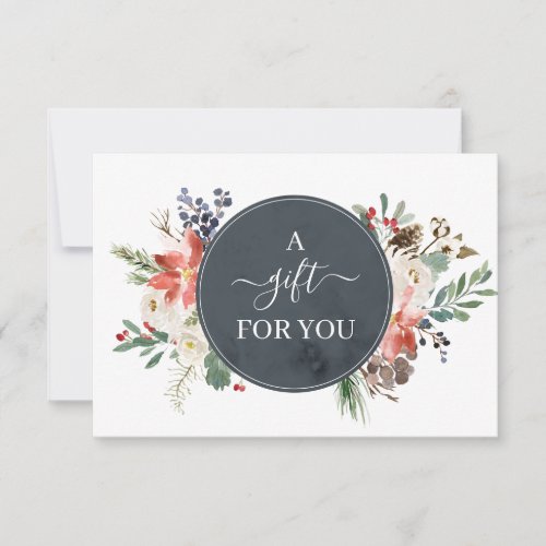 Holly Berry  Floral Blossom Gift Certificate