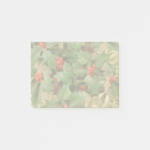 Holly Berry Greenery Christmas Holiday Vintage Post-it Notes