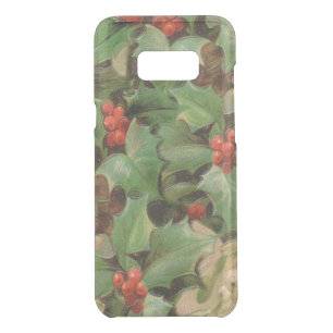 Holly Berry Greenery Christmas Holiday Vintage Uncommon Samsung Galaxy S8+ Case