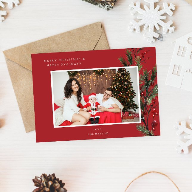 Holly Berry H Photo Holiday or Christmas - Red (Creator Uploaded)