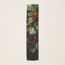 Holly Berry long rectangle scarves