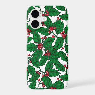 Holly berry on white iPhone 17 case
