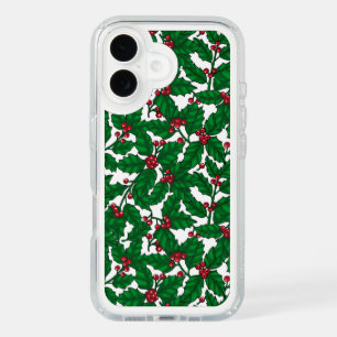 Holly berry on white iPhone 16 case