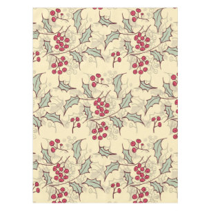 Holly berry pattern design tablecloth