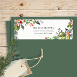 Holly Berry Pine Very Merry Christmas Address Label<br><div class="desc">If you need any further customisation please feel free to message me on yellowfebstudio@gmail.com.</div>