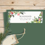 Holly Berry Pine Very Merry Christmas Address Label