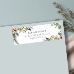Holly Berry Pine Very Merry Christmas Address Label<br><div class="desc">If you need any further customisation please feel free to message me on yellowfebstudio@gmail.com.</div>