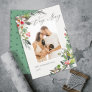 Holly Berry Pine Very Merry Christmas Photo Frame Holiday Card