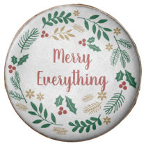 Holly Berry Pine Wreath Merry Everything Holiday  Chocolate Covered Oreo