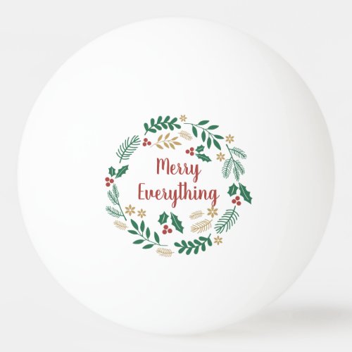 Holly Berry Pine Wreath Merry Everything Photo  Ping Pong Ball