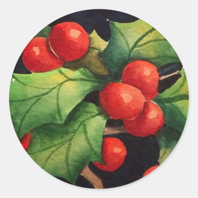 Holly Berry Stickers (Front)
