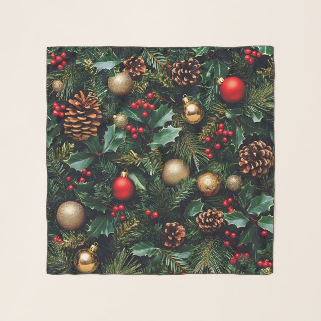 Holly Berry Winter Wonderland Scarf (Front)