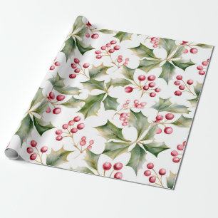 Holly Berry Wrapping Paper! Wrapping Paper