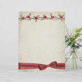Holly Border Bow (Standing Front)