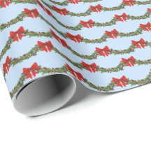 Holly Boughs Wrapping Paper