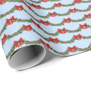 Holly Boughs Wrapping Paper