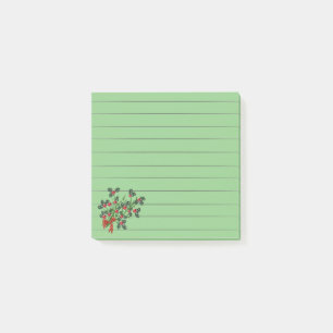 Holly Branch Post-it Notes