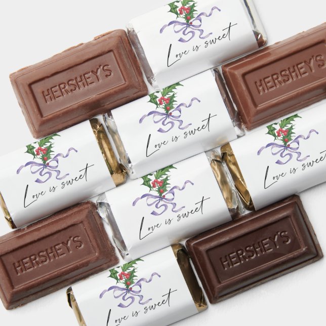 Holly branch wedding shower hershey's miniatures (Assorted)