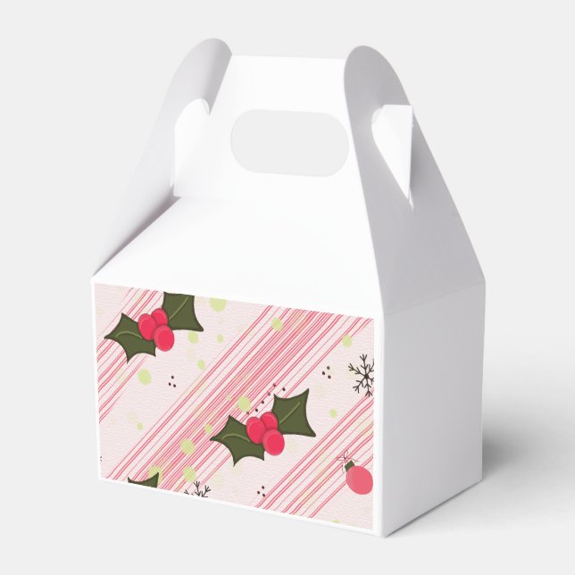 Holly by Sionna gift box with snowflakes  (Front Side)