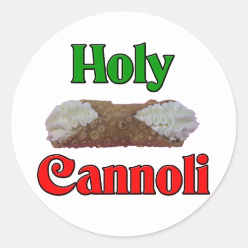 Holly Cannoli Classic Round Sticker