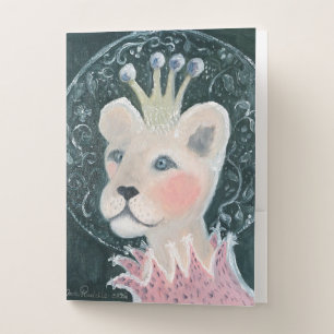 holly cat animal card pocket folder