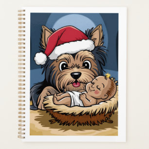 Holly chlid adored by yorkshire Terrier Planner