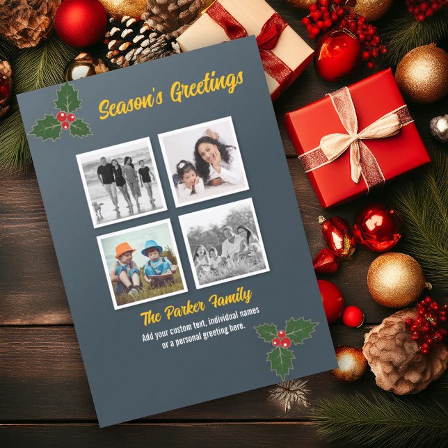 Holly Christmas Card (Creator Uploaded)