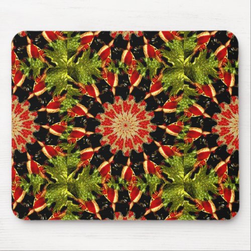 Holly Christmas Fractal  Mouse Pad