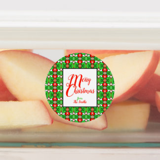 Holly Christmas Labels