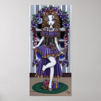 "Holly" Christmas Party Fairy Poster
