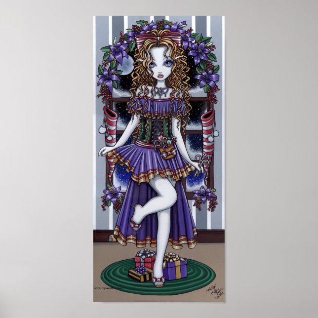 "Holly" Christmas Party Fairy Poster (Front)