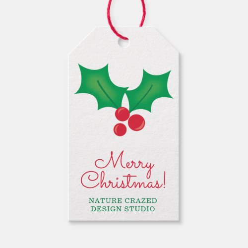 Holly Company Gift Tags