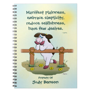 Holly Cow "Embrace Simplicity" Notebook
