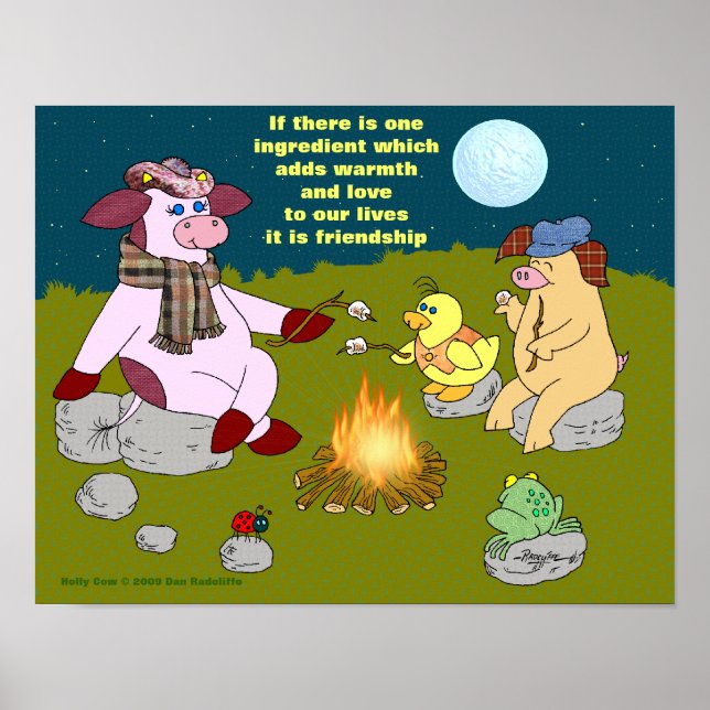 Holly Cow, "Friendship Fire" Poster (Front)