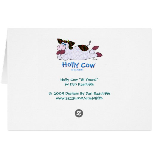 Holly Cow "Hi There!" (Back Horizontal)