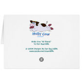Holly Cow "Hi There!" Cards (Back Horizontal)