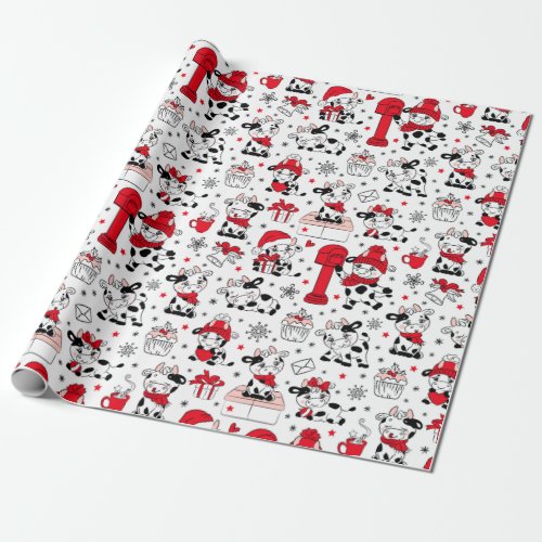 Holly Cow Its Christmas Wrapping Paper