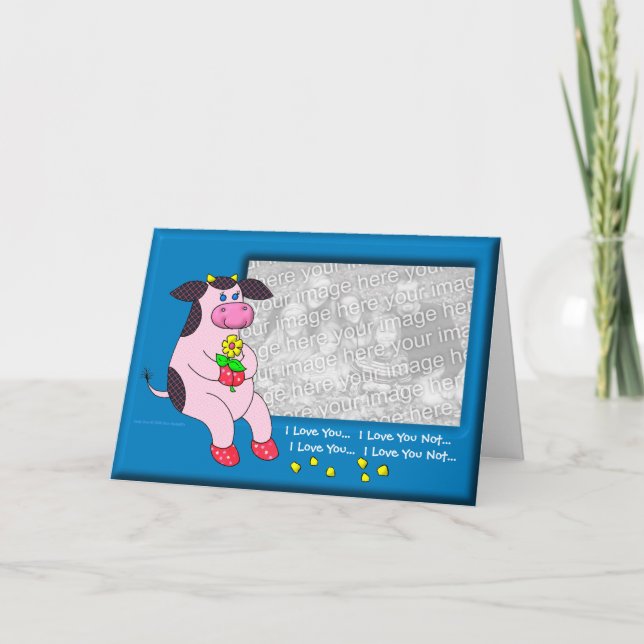 Holly Cow "Love You Love You Love You" Holiday Card (Front)