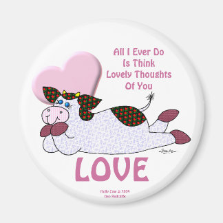 Holly Cow "Lovely Thoughts" Magnet