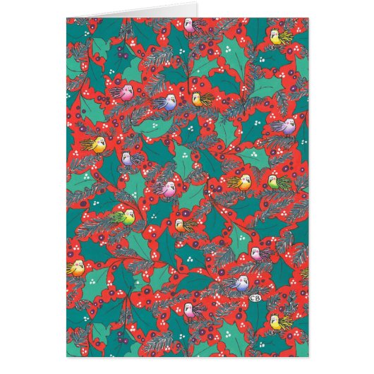 "Holly" Custom Christmas Card (Front)