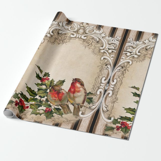 Holly-days Wrapping Paper (Unrolled)