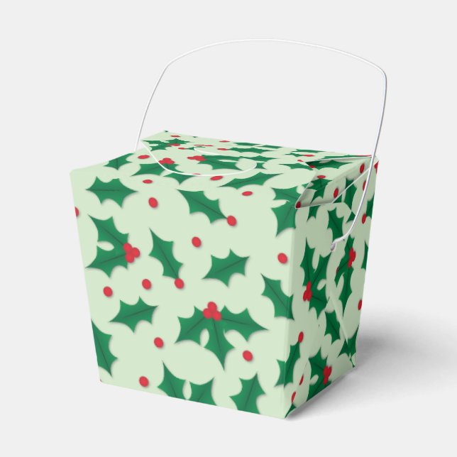 Holly Favor Boxes (Front Side)