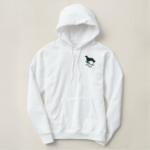 Holly Flat Coated Retriever Embroidered Hoodie