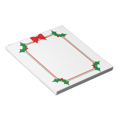 Holly Frame Notepad